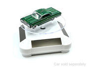 3.5´´ Solar Rotating Display Stand with White Base for 1/64 Scale Model Cars image 3