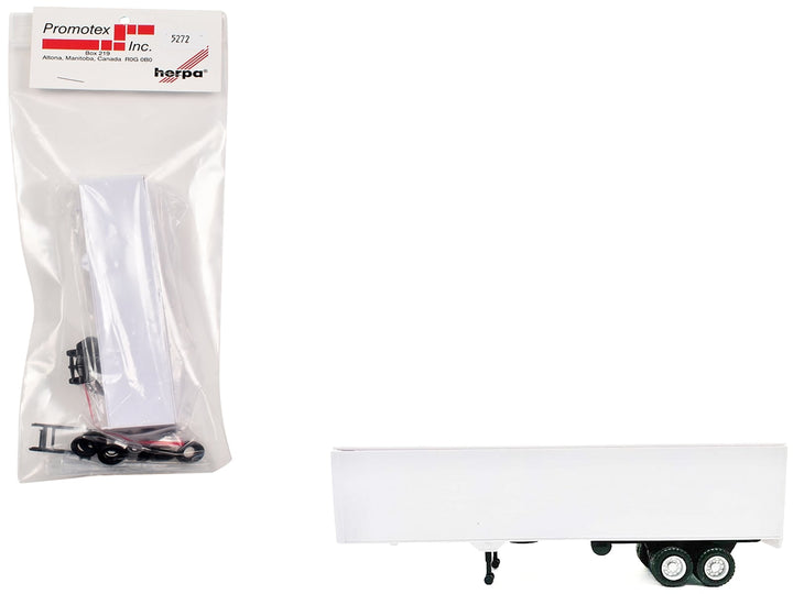 40ft Dry Van Trailer White 1/87 (HO) Plastic Model by Promotex image 2