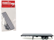 40ft Flatbed Trailer Gray Top 1/87 (HO) Plastic Model by Promotex image 2