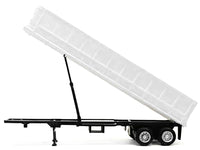 Promotex 36 foot gravel trailer white functional dump body HO 1:87 005281W, view 1