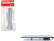 48ft Flatbed Trailer Gray Top 1/87 (HO) Plastic Model by Promotex image 3