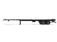 Promotex two axle 48 foot container trailer chassis 1:87 HO scale 005304BK, product image 1