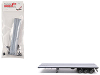 48ft 3-Axle Flatbed Trailer Gray Top 1/87 (HO) Plastic Model by Promotex image 3