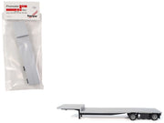 2-Axle Dropdeck Flatbed Trailer Silver Top 1/87 (HO) Plastic Model by Promotex image 3