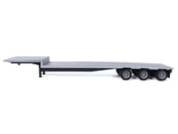 3-Axle Dropdeck Flatbed Trailer Silver Top 1/87 (HO) Plastic Model by Promotex image 2
