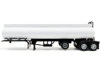 Tag-Axle Elliptical Tanker Trailer White 1/87 (HO) Plastic Model by Promotex image 2
