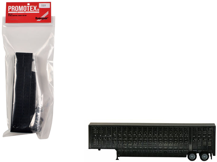 Livestock Trailer Black 1/87 (HO) Plastic Model by Promotex image 2