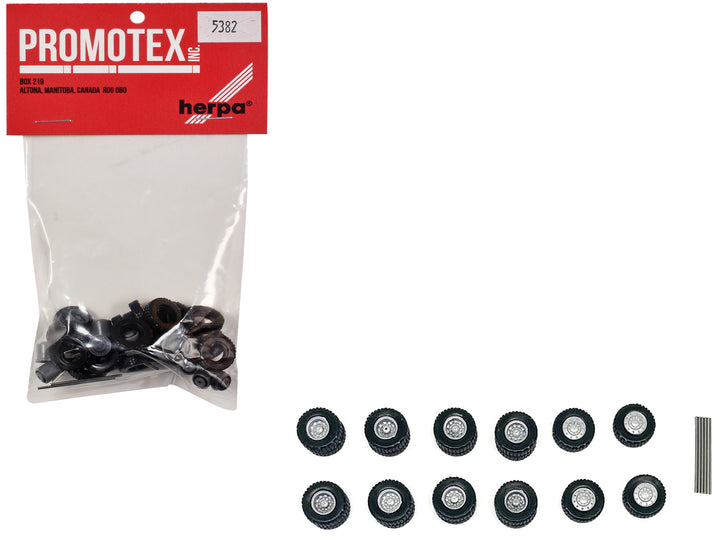 All-Terrain Wheel Sets (2 Front and 4 Rear) 1/87 (HO) Plastic Model by Promotex image 2