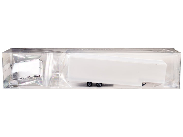Race Horse Transport Trailer White 1/87 (HO) Plastic Model by Promotex image 2