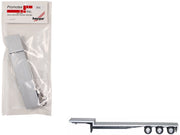 48ft 3-Axle Drop Deck Trailer with Chrome Wheels and Silver Top 1/87 (HO) Plastic Model by Promotex image 2