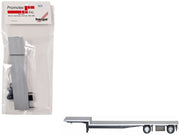 48ft Spread-Axle Drop Deck Trailer with Chrome Wheels and Silver Top 1/87 (HO) Plastic Model by Promotex image 2