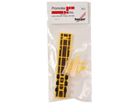 3-Axle Step Deck Equipment Trailer with Ramps Yellow 1/87 (HO) Plastic Model by Promotex image 3