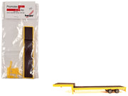 2-Axle Step Deck Equipment Trailer with Ramps Yellow 1/87 (HO) Plastic Model by Promotex image 3