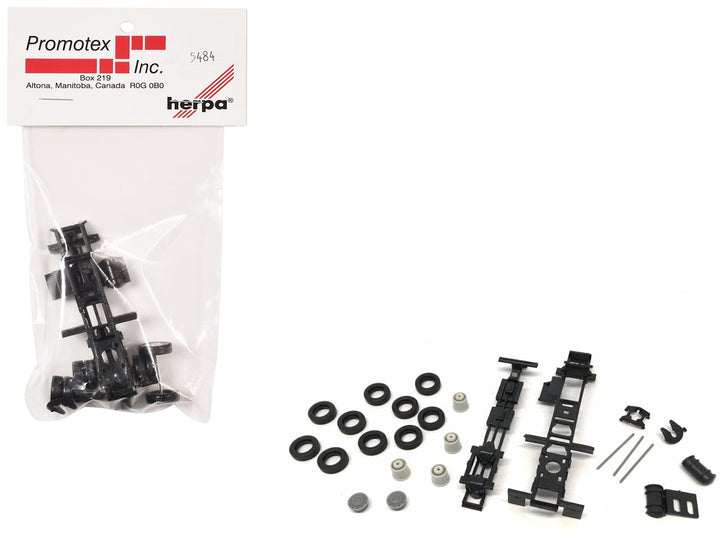 Short Chassis Kit for Kenworth Peterbilt and GMC Cabs 1/87 (HO) Plastic Model by Promotex image 2