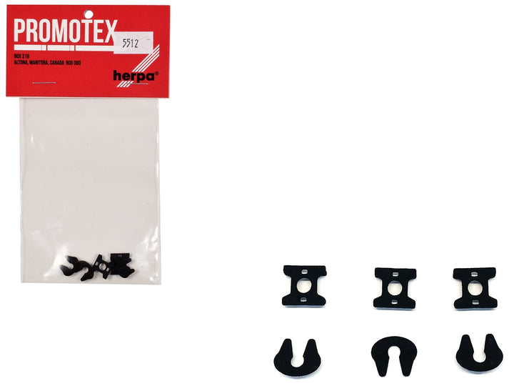 Fifth Wheel Sets (3 Sets) 1/87 (HO) Plastic Model by Promotex image 2