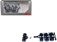 Lowboy Tri-Axle Booster with Integrated Rear Axle and Fenders (2 Sets) 1/87 (HO) Plastic Model by Promotex image 2