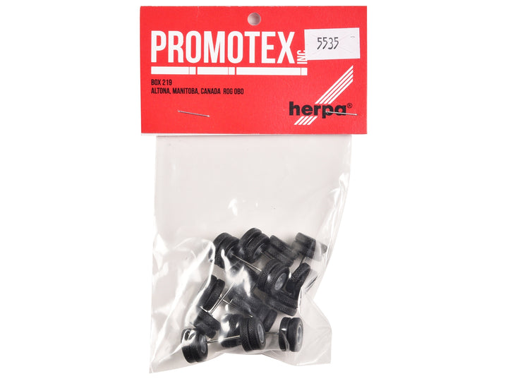 6-Spoke Rear Wheelset Set of 8 pieces 1/87 (HO) Plastic Model by Promotex image 2