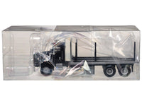 Kenworth T800 Stake Bed Truck Black 1/87 (HO) Plastic Model Car by Promotex image 3