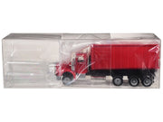 Peterbilt 367 Roll-Off Dump Truck Red with Red Box 1/87 (HO) Plastic Model Car by Promotex image 3