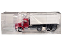 Peterbilt 367 Roll-Off Dump Truck Red with White Box 1/87 (HO) Plastic Model Car by Promotex image 3