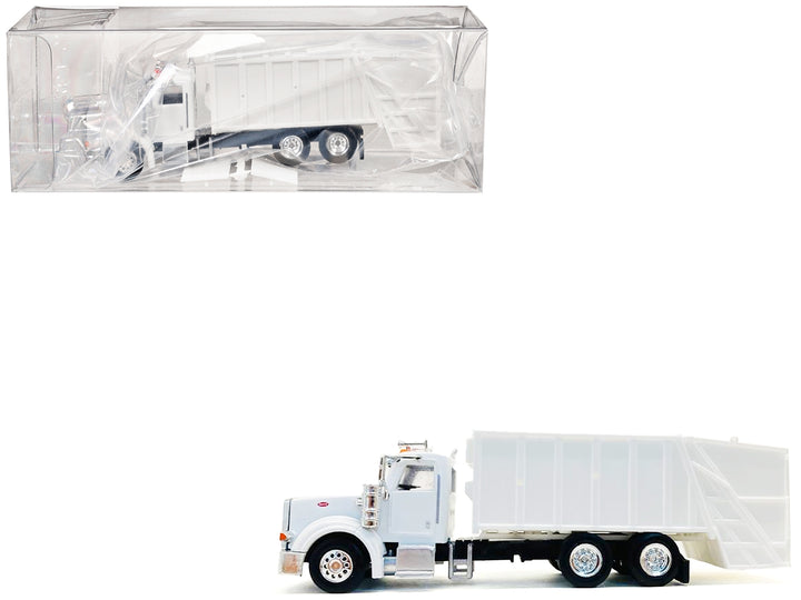 Peterbilt 367 Garbage Truck White 1/87 (HO) Plastic Model Car by Promotex image 2