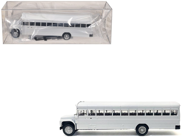 School Bus White 1/87 (HO) Plastic Model by Promotex image 2