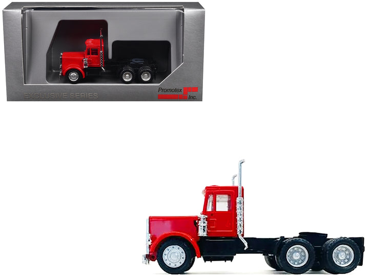 Peterbilt Short Day Cab Red 1/87 (HO) Plastic Model Car by Promotex image 2