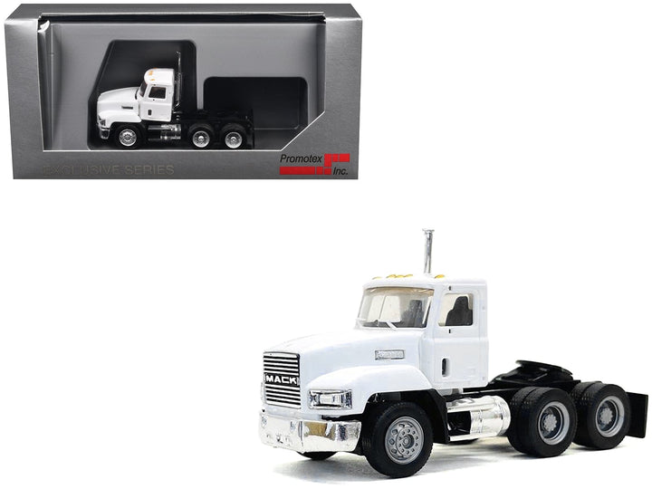 Mack 603 Short Day Cab White 1/87 (HO) Plastic Model Car by Promotex image 2