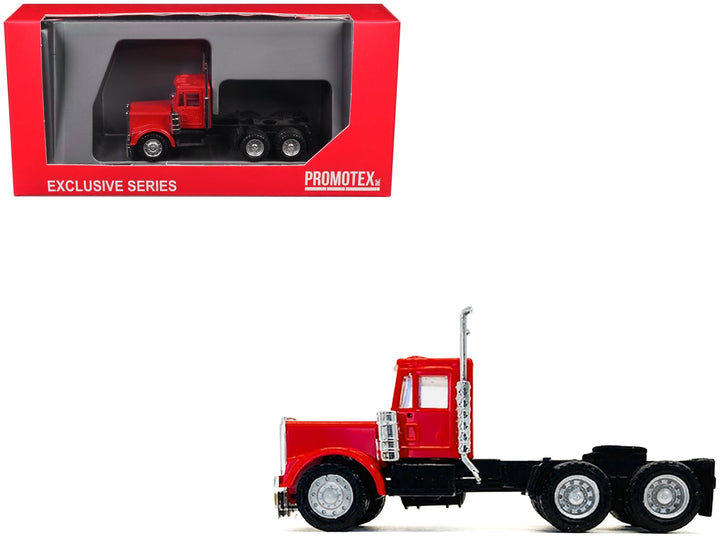 Kenworth W900 Short Day Cab "New Version" Red 1/87 (HO) Plastic Model Car by Promotex image 2