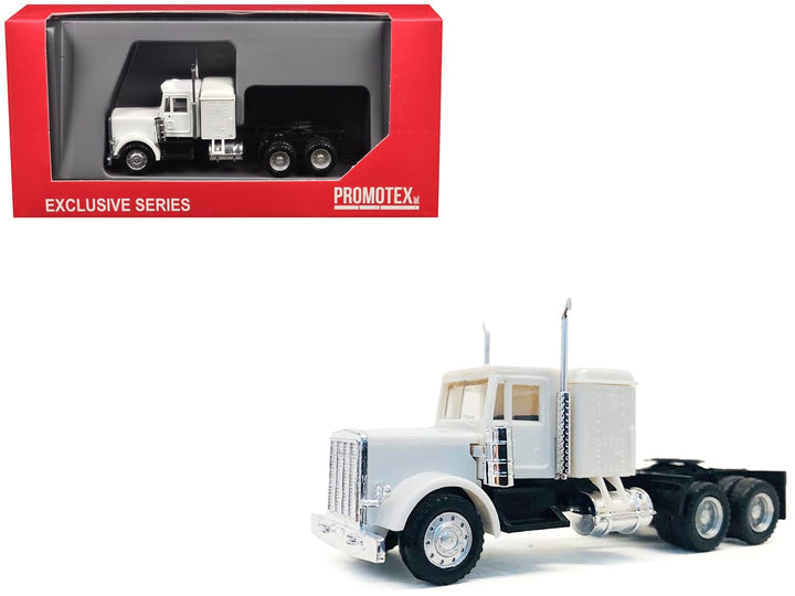 Peterbilt Sleeper Cab White 1/87 (HO) Plastic Model Car by Promotex image 2