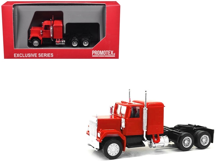 GMC Sleeper Cab Red 1/87 (HO) Plastic Model Car by Promotex image 2