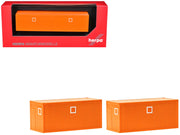 Mobile Offices Orange Set of 2 pieces 1/87 (HO) Plastic Model by Herpa image 2