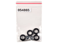 Promotex rear low-profile wheelset chrome 1:87 HO 054865BK, product image 1