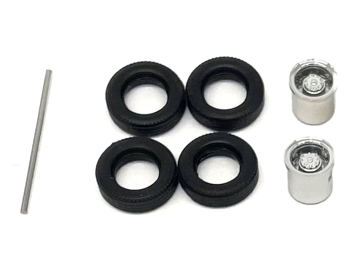 Rear Low Profile Wheelset Chrome 1/87 (HO) Plastic Model by Promotex image 2