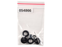 Promotex rear hypoid wheelset chrome 1:87 HO 054866BK, product image 1
