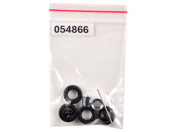 Promotex rear hypoid wheelset chrome 1:87 HO 054866BK, product image 1