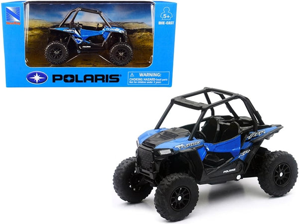 New Ray Polaris RZR XP Turbo DOHC mini ATV blue black 07343, product image 1