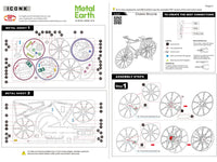 Model Kit Classic Bicycle "Bon Voyage" (Challenging Difficulty) Steel Model by Metal Earth image 4