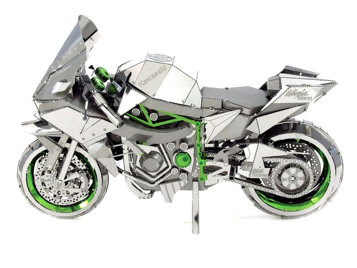 Model Kit Kawasaki Ninja H2R Motorcycle (Expert Difficulty) Steel Model by Metal Earth image 2