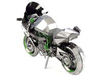 Model Kit Kawasaki Ninja H2R Motorcycle (Expert Difficulty) Steel Model by Metal Earth image 4