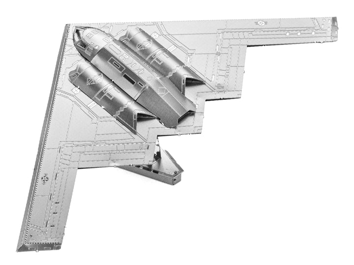 Model Kit Northrop Grumman B-2 Spirit Stealth Bomber Aircraft (Moderate Difficulty) Steel Model by Metal Earth image 2