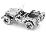 Model Kit Willys Overland Jeep (Challenging Difficulty) Steel Model by Metal Earth image 3