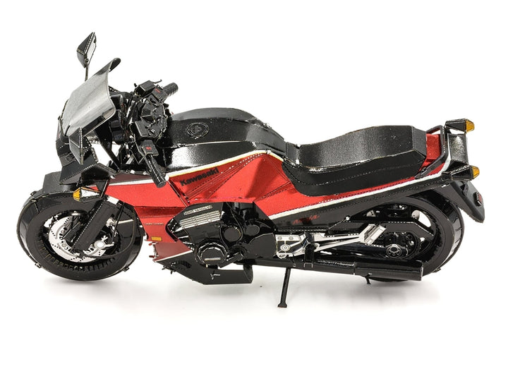 Model Kit Kawasaki GPz900R Motorcycle Red and Black (Challenging Difficulty) Steel Model by Metal Earth image 2