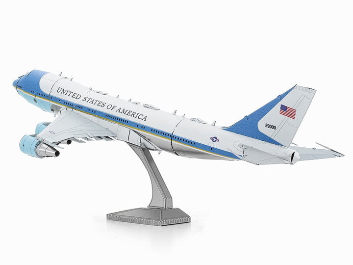 Model Kit Boeing 747 Transport Aircraft "Air Force One Presidential Plane" United States Air Force (Moderate Difficulty) Steel Model by Metal Earth image 2