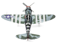 Model Kit Republic P-47 Thunderbolt Fighter Aircraft "The Jug" United States Army Air Forces (Moderate Difficulty) Steel Model by Metal Earth image 2