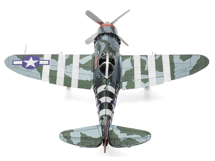 Model Kit Republic P-47 Thunderbolt Fighter Aircraft "The Jug" United States Army Air Forces (Moderate Difficulty) Steel Model by Metal Earth image 2