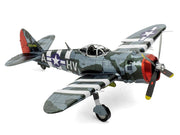 Model Kit Republic P-47 Thunderbolt Fighter Aircraft "The Jug" United States Army Air Forces (Moderate Difficulty) Steel Model by Metal Earth image 4