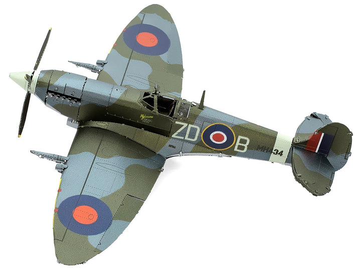 Model Kit Supermarine Spitfire Fighter Aircraft "British Royal Air Force" (Moderate Difficulty) Steel Model by Metal Earth image 2
