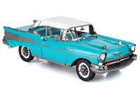 Model Kit 1957 Chevrolet Bel Air Turquoise with White Top (Challenging Difficulty) Steel Model by Metal Earth image 4