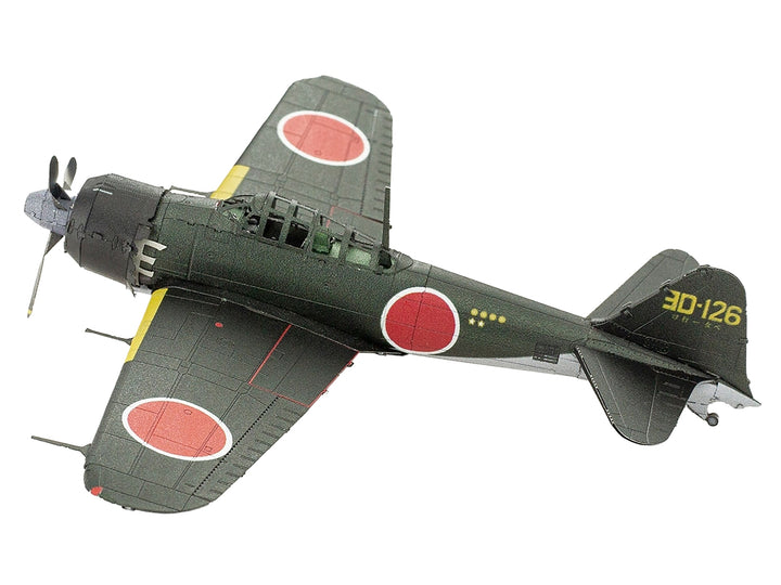 Model Kit Mitsubishi A6M Zero Fighter Aircraft "World War II" Imperial Japanese Navy (Moderate Difficulty) Steel Model by Metal Earth image 2
